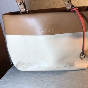 Calvin Klein - Authenticated Handbag - Leather Brown for Women, Never Worn